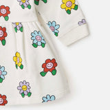 Stella McCartney Baby Girl Flowers Fleece Dress ~ White