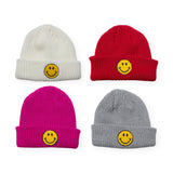 Petite Hailey Yellow Smiley Beanie