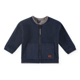 Babyface Baby Boy Reversible Zip Cardigan ~ Indigo/Guitars