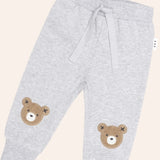 Huxbaby Furry Huxbear Sweatshirt & Sweatpants Set ~ Grey Marle