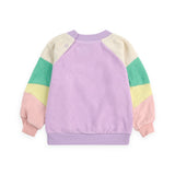 Bobo Choses Baby Lila Color Block Terry Sweatshirt & Joggers Set ~ Lavender