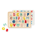 Petit Collage Wooden Multi-Language Alphabet Tray Puzzle