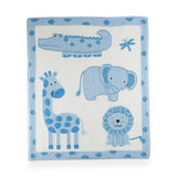 Artwalk Knit Blanket ~ Blue Jungle Baby