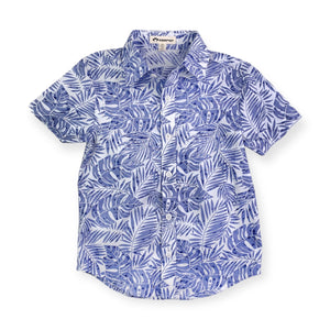 Appaman Boys Day Party Shirt ~ Blue Palms