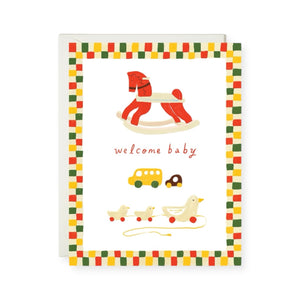 Karen Schipper Baby Card ~ Wooden Toys