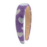 Bari Lynn Fully Crystallized Padded Headband ~ Hearts