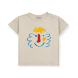 Bobo Choses Baby T-shirt ~ Happy Mask/Off White
