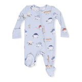 Angel Dear 2 Way Zipper Footie ~ Baseballs Playing Baseball