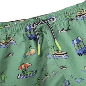 Molo Niko Swim Trunks ~ Alien Vacation
