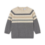 Mayoral Baby Boy Colorblock Stripe Knit Sweater ~ Graphite