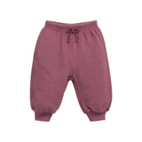 Play Up Baby Collared Fleece Sweatshirt & Sweatpants Set ~ Dark Rose