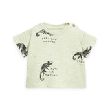 Play Up Baby Printed Tee & Slouch Shorts Set ~ Iguanas/Carbon