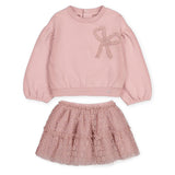 Mayoral Baby Girl Sweatshirt & Tulle Skirt Set ~ Crystal Pink