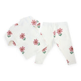 Oh Baby! Picking Daisies Print 2pc Set ~ Cream