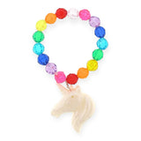 Sadie's Moon Rainbow Bead Resin Charm Bracelet