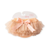 Mila & Rose Glitter Ruffle Tutu Bloomer ~ Peach & Gold