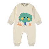 Babyclic Funny Tree Romper ~ Grey Melange