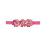 Bari Lynn Crystallized Sequin Flowers Baby Headband