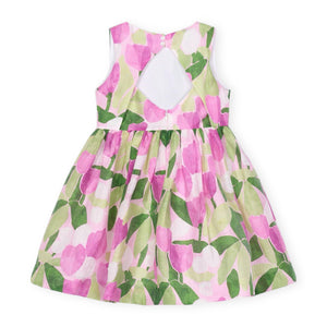 Mayoral Girls Printed Dress ~ Mauve Floral