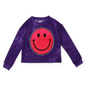 MIA New York Smile Sweatshirt & Pleated Skirt Set 7-12 ~ Purple/Pink