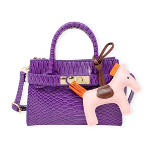 Tiny Treats Vivid Crocodile Pony Handbag