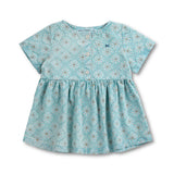 Bobo Choses Baby Daisy Mosaic Woven Dress ~ Light Blue