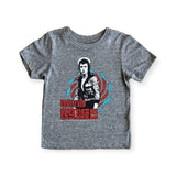 Rowdy Sprout Baby David Bowie s/s Tee ~ Tri Grey