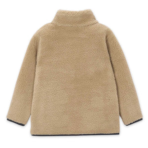 Mayoral Boys Sherpa Zip Jacket ~ Hazelnut