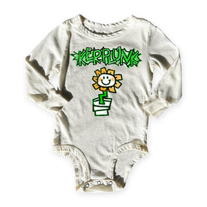 Rowdy Sprout Green Day Kerplunk l/s Onesie ~ Vintage White