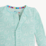 Magnetic Me Waffle Footie ~ Blue Polaris