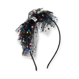 Bari Lynn Tulle Jeweled Bow Headband