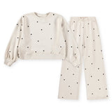 Molo Miki Sweatshirt & Anna Sweatpants Set ~ Confetti Sand