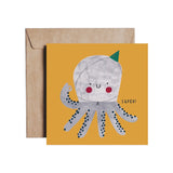 Daria Solak Illustrations Super Octopus Birthday Card