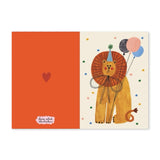Daria Solak Illustrations Party Lion Birthday Card