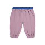 Bobo Choses Baby Tic Tac Toe Color Block Zip Sweatshirt & Joggers Set ~ Off-White/Lavender