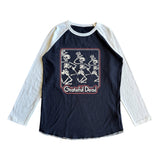 Rowdy Sprout Baby Grateful Dead Skellies l/s Raglan Tee ~ Black/White