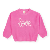 Sweet Wink Knit Love Sweater ~ Bubblegum Pink