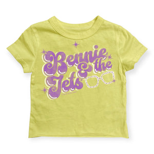 Rowdy Sprout Girls Bennie & the Jets s/s Fitted Tee ~ Sunshine