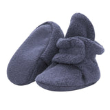 Zutano Cozie Fleece Booties ~ Denim