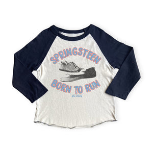 Rowdy Sprout Baby Springsteen Born to Run l/s Tee ~ White/Black