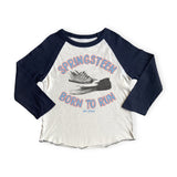 Rowdy Sprout Baby Springsteen Born to Run l/s Tee ~ White/Black