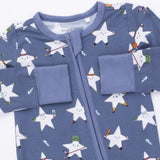 Angel Dear 2 Way Zipper Glow in the Dark Convertible Romper ~ Sports All Stars
