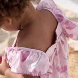 Play Up Baby Tulip Print Woven Dress ~ Pink