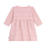 Petit Bateau Baby Soft l/s Striped Dress ~ Pink/Cream
