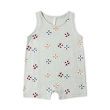 Rylee + Cru Floatie Sleeveless Short Romper ~ Seafoam