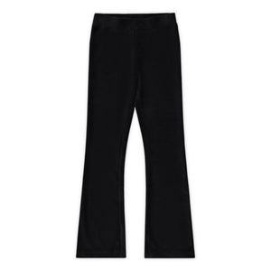 Molo Alexisa Ribbed Velour Flare Leggings 7-12 ~ Black