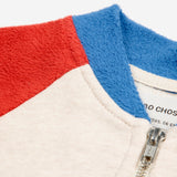 Bobo Choses Baby B.C. Color Block Zip Sweatshirt & Vintage Terry Harem Pants Set ~ Red Multi