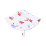 Angel Dear Wide Brim Muslin Sunhat ~ Crayon Crabs