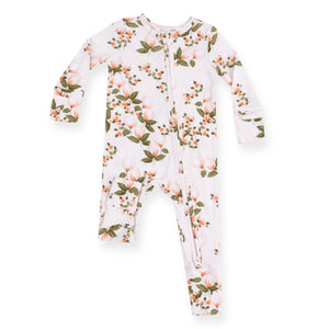 Angel Dear 2 Way Zipper Convertible Romper ~ Floating Magnolia