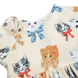 Molo Baby Charmaine Dress ~ Retro Kittens